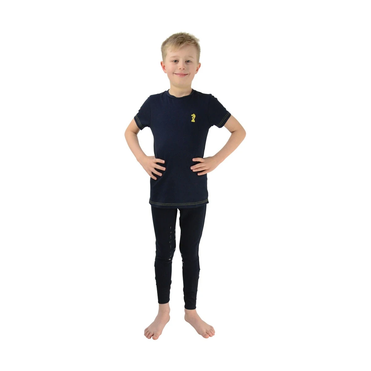 Little Rider Lancelot TShirt By Little Knight(Navy/Yellow)